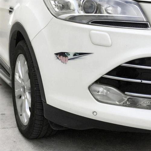 2 Adet Gizemli Bakan Kadın Araba Sticker Yapıştırması