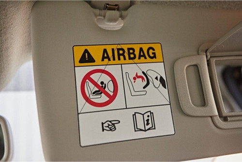 2adet Sticker Ön Cam Güneşlik Airbag Etiket Yapıştırma