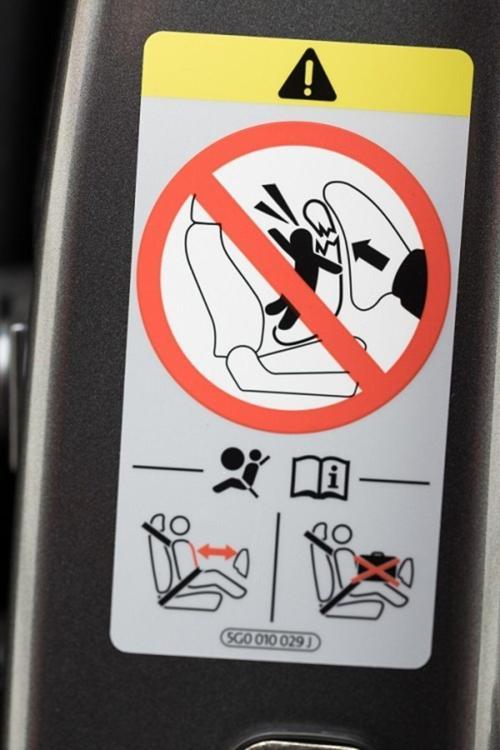 3 Adet Araba Airbag Hava Yastığı Sticker Uyarı Etiketi