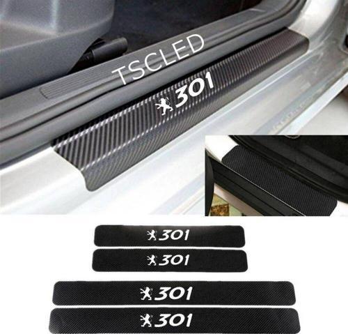301 Karbon Kapı Eşiği Kaplama Sticker Yapıştırma 4 lu Set zz168