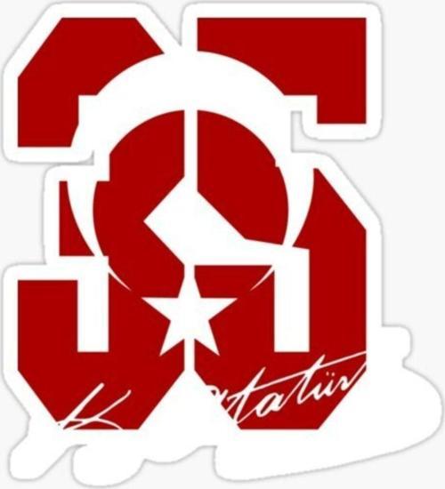 35 Izmir Ve Atatürk Imza Sticker Yapıştırması