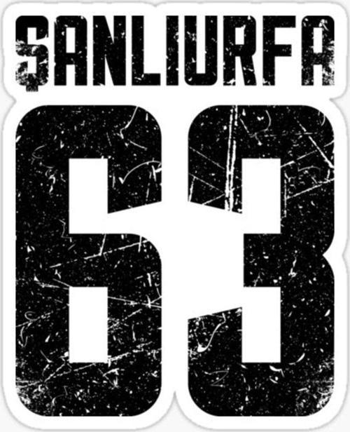 63 ŞANLIURFA Sticker Yapıştırma Oto Etiket 17cm
