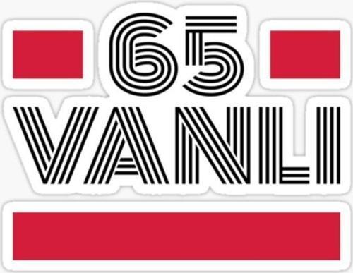 65 Vanlı Plaka Araba Sticker Yapıştırması