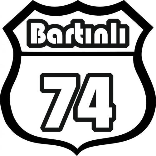 74 Numara Bartınlı Sticker Araba Yapıştırma