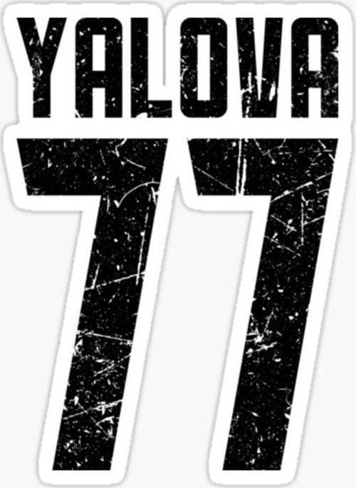 77 YALOVA Sticker Yapıştırma Oto Etiket 17cm