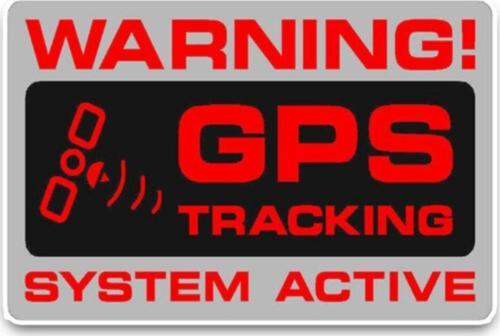 4 Adet Gps Tracing Takip Etiketi Uyarı Yapıştırması 10cm Md14