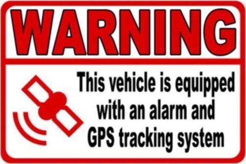 4 Adet Gps Tracing Takip Etiketi Uyarı Yapıştırması 10cm Md19