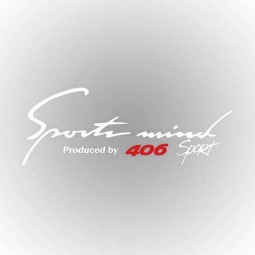 406 Sports Mind Oto Sticker 30 cm x 11 cm Beyaz yazı 359