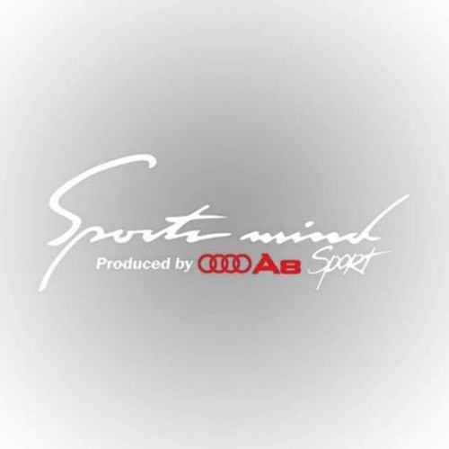 A8 Sports Mind Oto Sticker 30 cm x 11 cm yazı 30