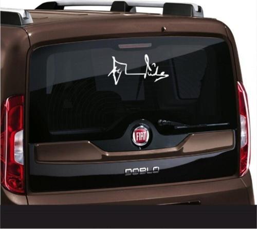 Alparslan Türkeş İmza Oto Sticker Yapıştırma Arka Cam