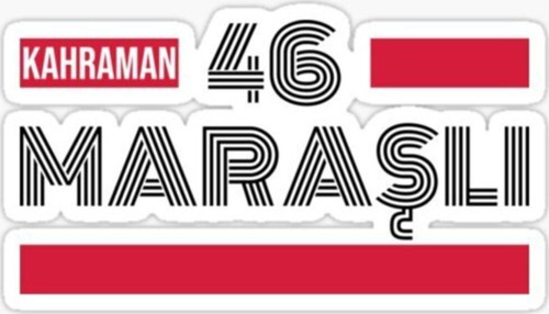 46 Kahramanmaraşlı Plaka Araba Sticker Yapıştırması