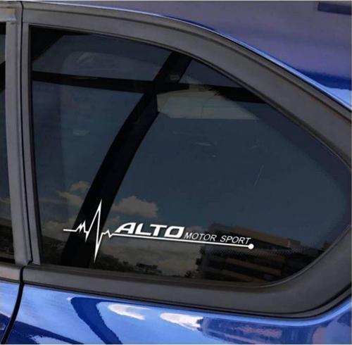 Alto Yan Cam Sticker Oto Kapı Çıkartma Tuning oto 20 cm x 7 cm yazı 475