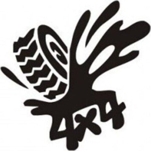4X4 Jeep Road Sticker Yapıştırma 20CM
