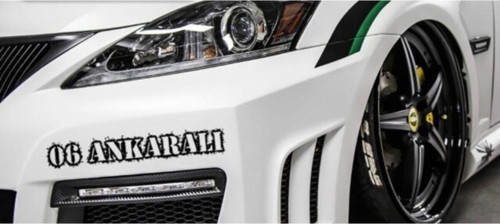 Ankaralı 06 Plaka Araba Oto Sticker Yapıştırma 2 Adet