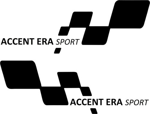 accent era sport Etiket Yapıştırma 30cmx11cm MMD145