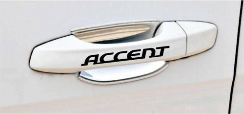 Accent Kapı Kolu ve Jant sticker seti 8 adet yazı 200