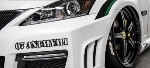 Antalyalı 07 Plaka Araba Oto Sticker Yapıştırma 2 Adet
