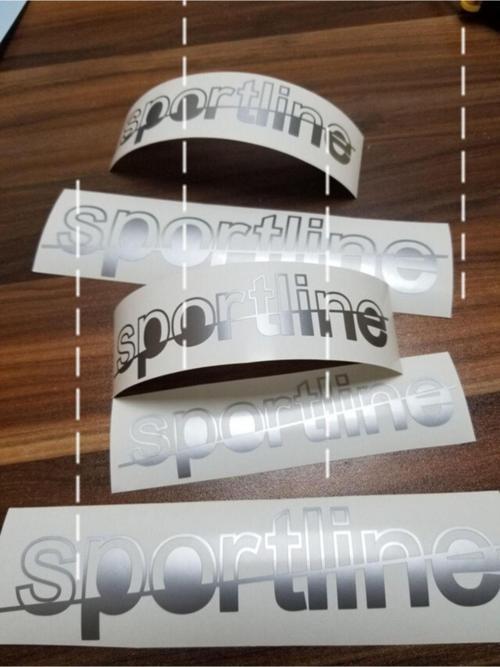 5 Adet Sportline Yazısı Sticker 2x20cm 3x15cm