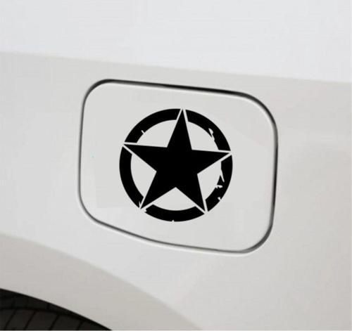 Araba Depo Kapağı Sticker Army Star Oto Sticker 2 Adet
