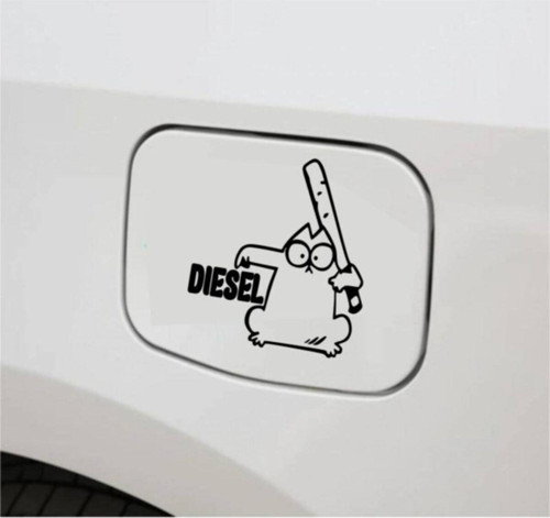 Araba Depo Kapağı Sticker Dizel Oto Sticker 2 Adet
