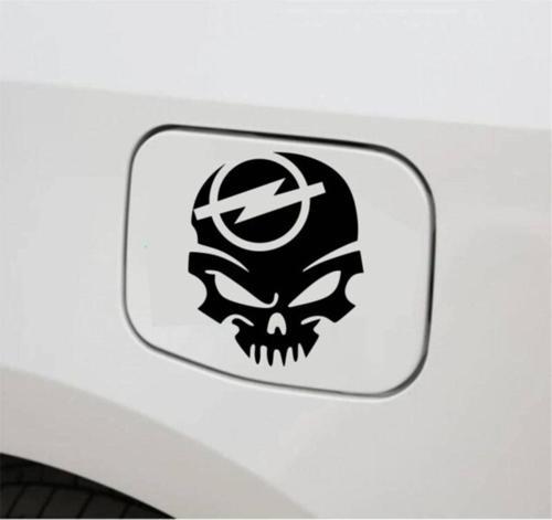 Araba Depo Kapağı Sticker Opel Kuru Kafa Oto Sticker 2 Adet