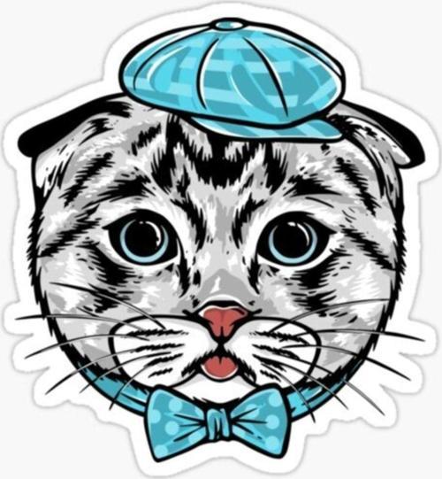 Araba Leptop Için Kedi Oto Sticker Yapıştırması Etiket 17cm Z7