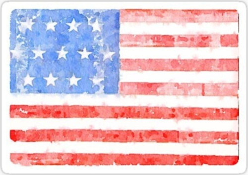 Araba Için Amerikan Bayrağı Sticker Yapıştırması Etiket 17cm Z1