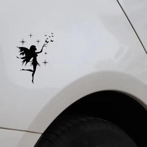 Araba peri Sticker Siyah Renk 20 CM