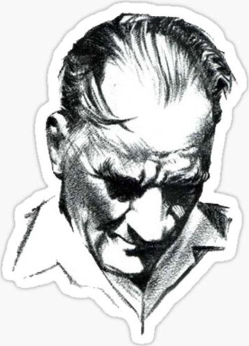 Atatürk Araba Sticker Yapıştırma 17Cm
