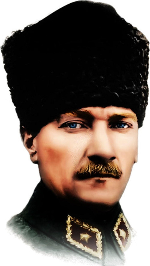 Atatürk Araba Sticker Yapıştırması 18cm Ve 7cm 2 Adet Md2