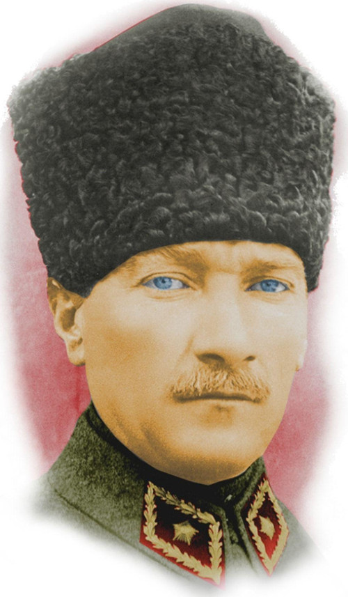 Atatürk Araba Sticker Yapıştırması 18cm Ve 7cm 2 Adet Md7