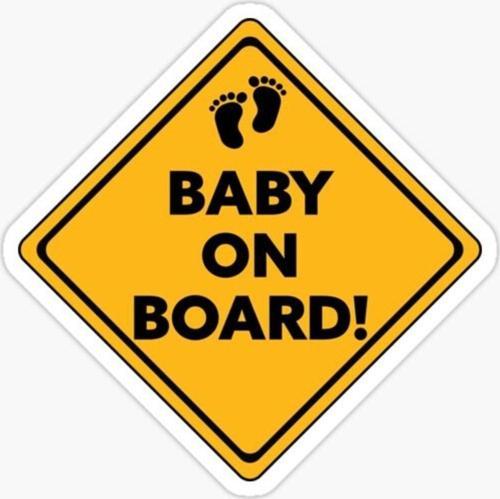 Araçta bebek var Baby On Board Sticker Yapıştırma 19CM md1