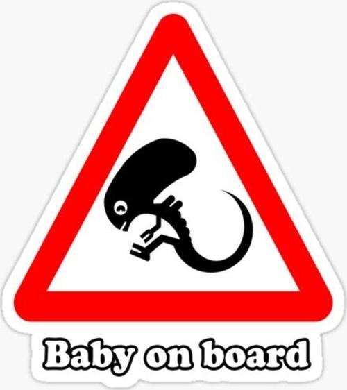 Araçta bebek var Baby On Board Sticker Yapıştırma 19CM md7