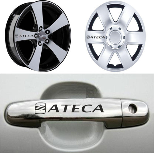 Ateca Kapı Kolu Jant Sticker (10 Adet) Etiket Yapıştırma Z15