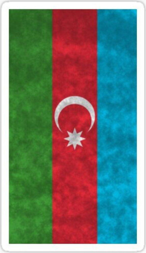 Azerbaycan Azerbaijan 17 Cm Araba Sticker Etiket MD4