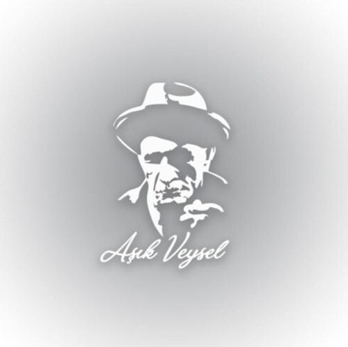 Aşık Veysel Silüeti Oto Sticker 14 cm x 20 cm Cam yapıştırma