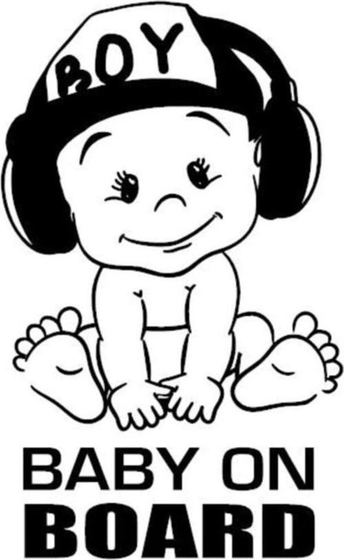 Baby On Board Araba Sticker Yapıştırması Etiket