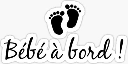 Arabada bebek var Baby On Board Sticker Etiket 19CM md4