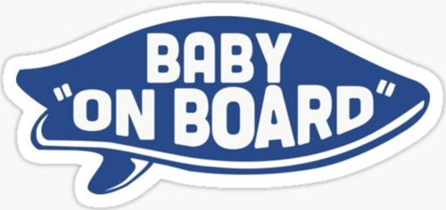 Arabada bebek var Baby On Board Sticker Etiket 19CM md6