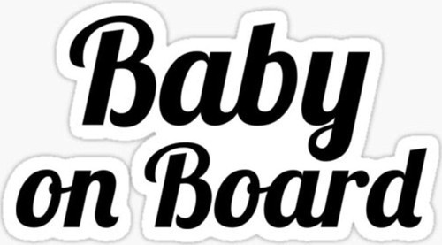 Baby On Board Arabada bebek var Araç Sticker Etiket 19CM md4