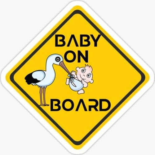 Baby On Board Arabada bebek var Araç Sticker Etiket 19CM md5