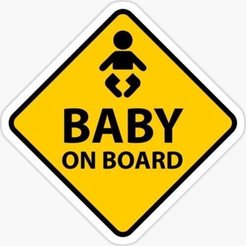 Arabada bebek var Baby On Board Sticker Yapıştırma 19CM md14