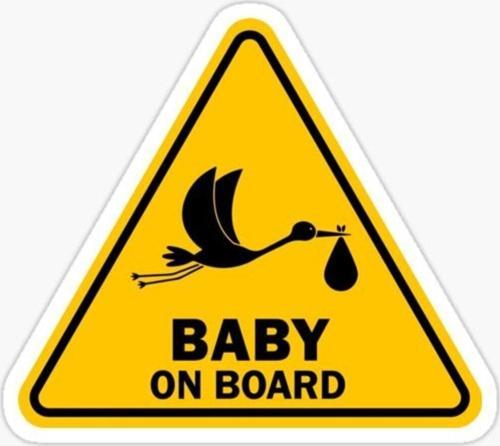 Baby On Board Arabada bebek var Oto Sticker Etiket 19CM md17