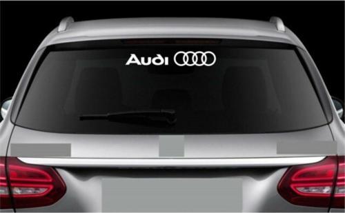 Audi Logo Araba Arka Cam Sticker Yapıştırma