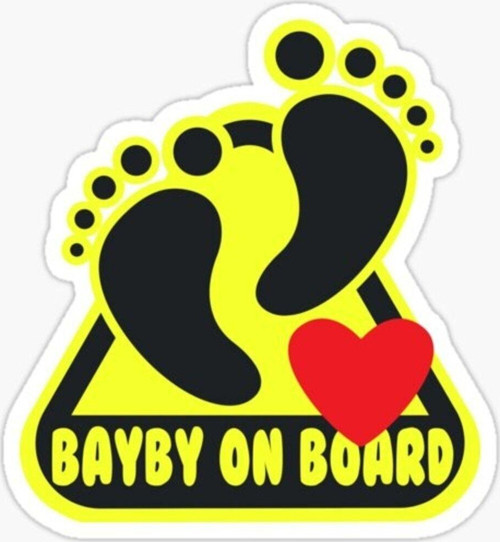 Baby On Board Arabada bebek var Oto Sticker Etiket 19CM md21