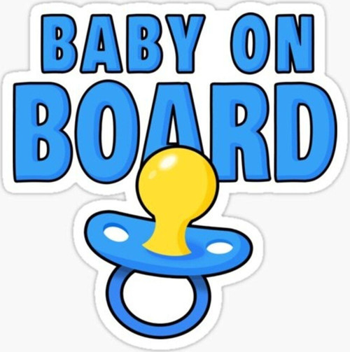 Baby On Board Arabada bebek var Oto Sticker Etiket 19CM md6