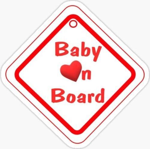 Baby On Board Arabada bebek var Sticker Etiket 19CM md3