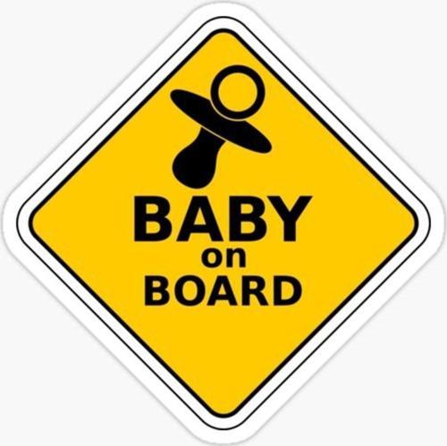 Baby On Board Arabada bebek var Sticker Etiket 19CM md9