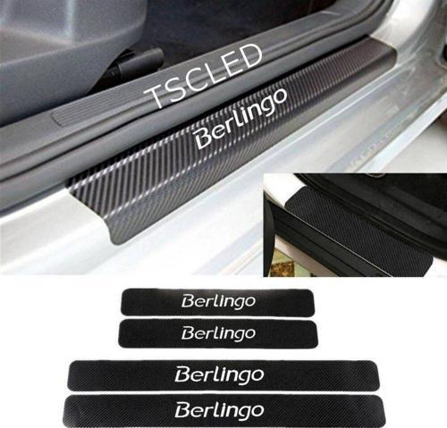 Berlingo Karbon Kapı Eşiği Kaplama Sticker 4 lu Set zz16