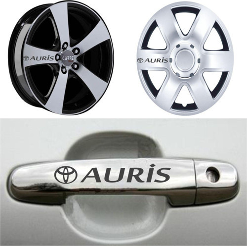 Auris Kapı Kolu Jant Sticker (10 Adet) Etiket Yapıştırma Z18